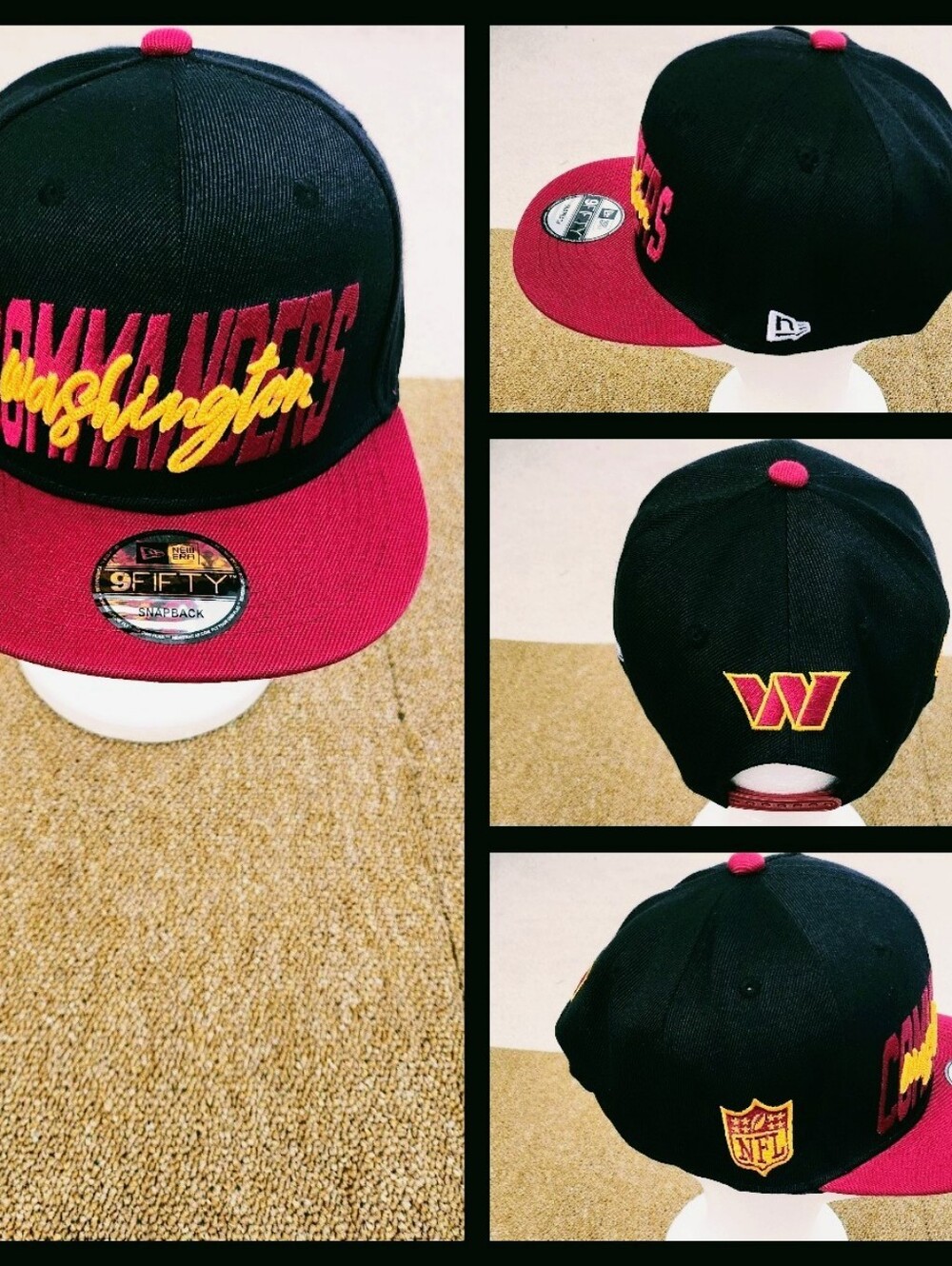 WASHINGTON COMMANDERS NFL FOOTBALL SNAPBACK HAT.